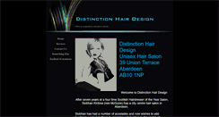 Desktop Screenshot of distinctionhairdesign.co.uk